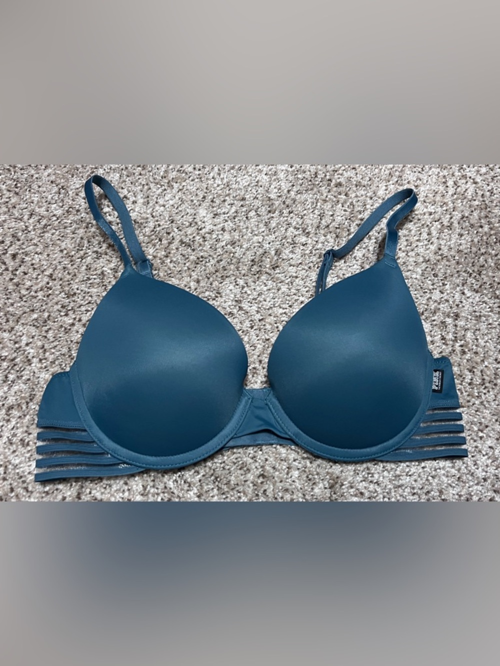 PINK Victoria's Secret Teal Push-Up Bra